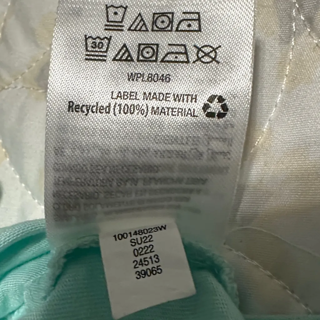 Karen Scott Aqua Ice Colored T Shirt Size 2X with Crochet Details - Image 11