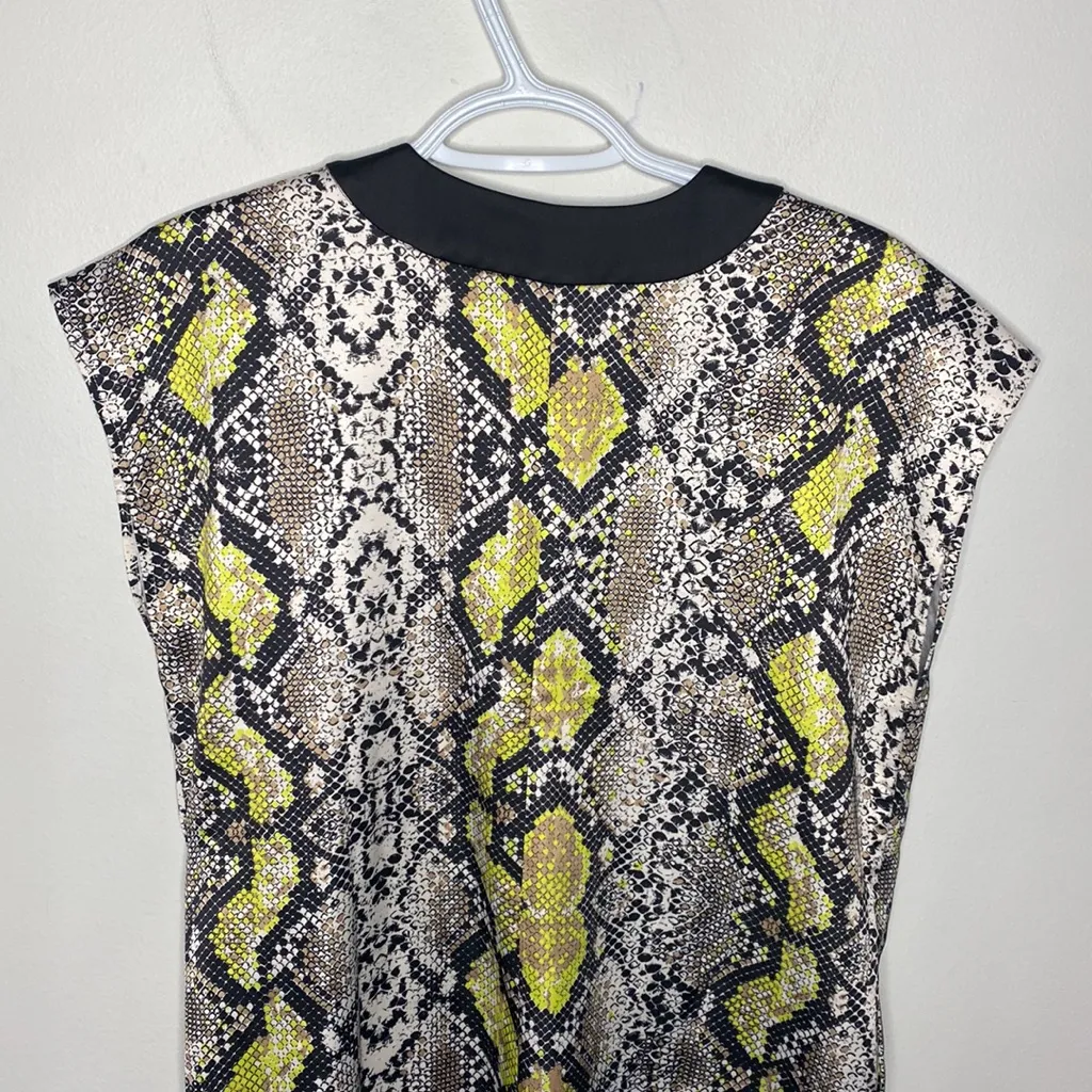 Universal Standard Levana satin snake print caftan regular size XS - Image 5