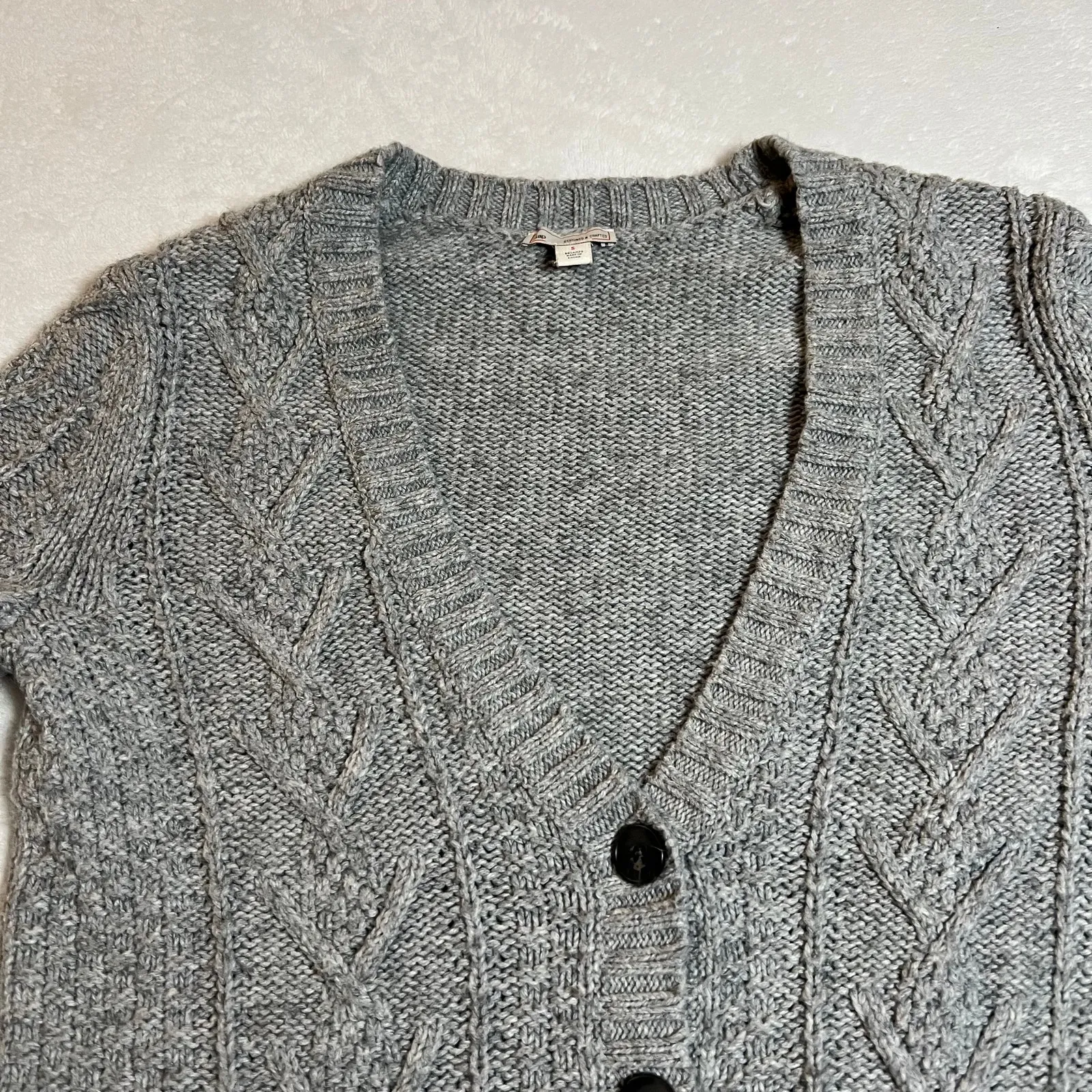 Gap V-Neck Button Up Knit Cardigan Size Small Casual Minimalist Cozy Preppy - Image 3