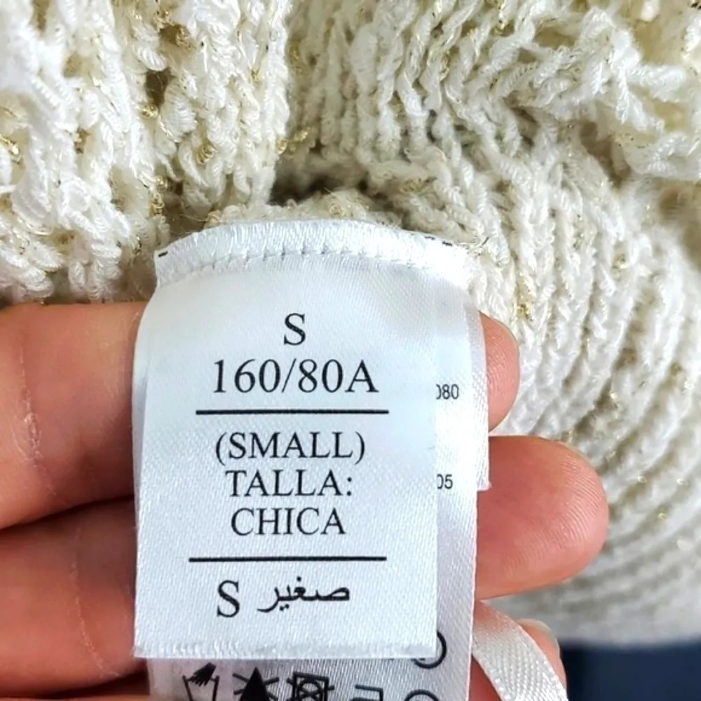 NWT All Saints‎ Mesh Metallic Crew Sweater - Image 7