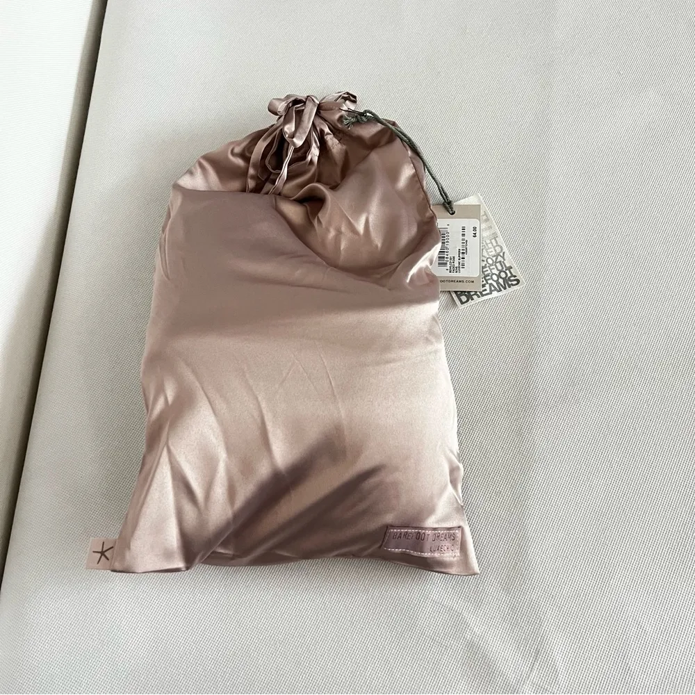 Barefoot Dream LuxeChic Slippers Size 5/6 Small Faded Rose Loungewear Quilted - Image 13