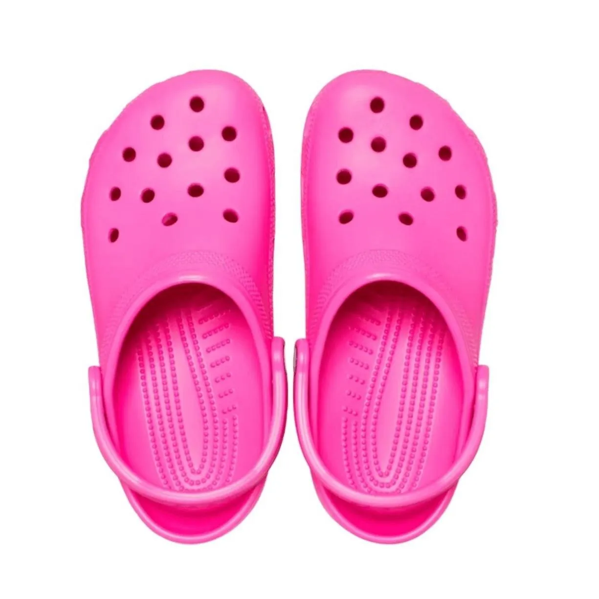 NWOT Crocs Classic Clog Pink M10 W12 Jibbitz Charms Comfort Water Friendly - Image 5