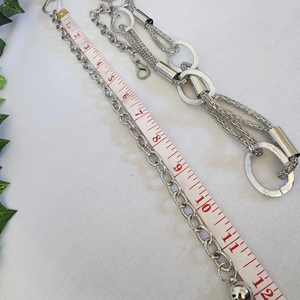 Silver Mesh Loop Chain Adjustable Belt - Image 8