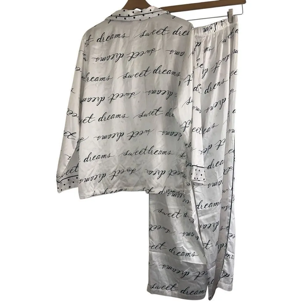 ✨NWT Victoria's Secret Polka Dot Sweet Dreams Satin Sz Medium Pajama Set✨ - Image 7
