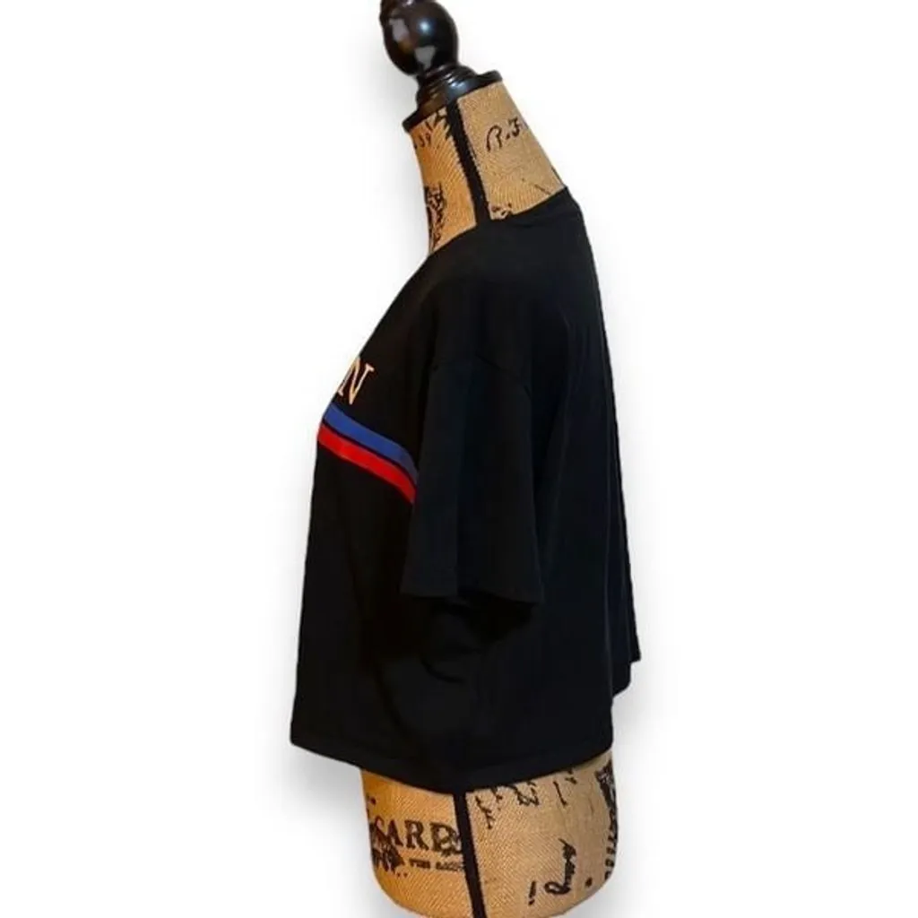 Divided H&M Berlin Crop Top T-Shirt Size Large Black - Image 2