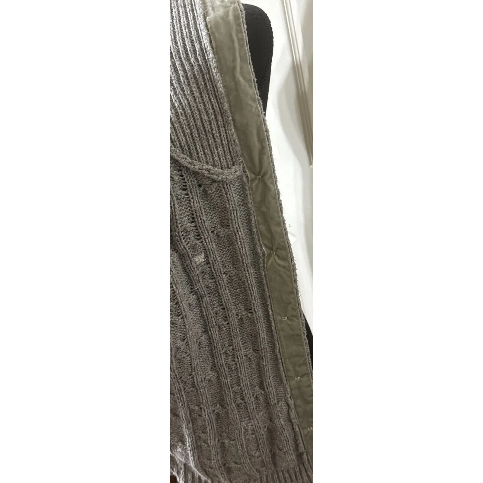 Cute Between Me & You Cotton Blend Pockets Cardigan Sweater Hoodie L Retro Size L - Image 3