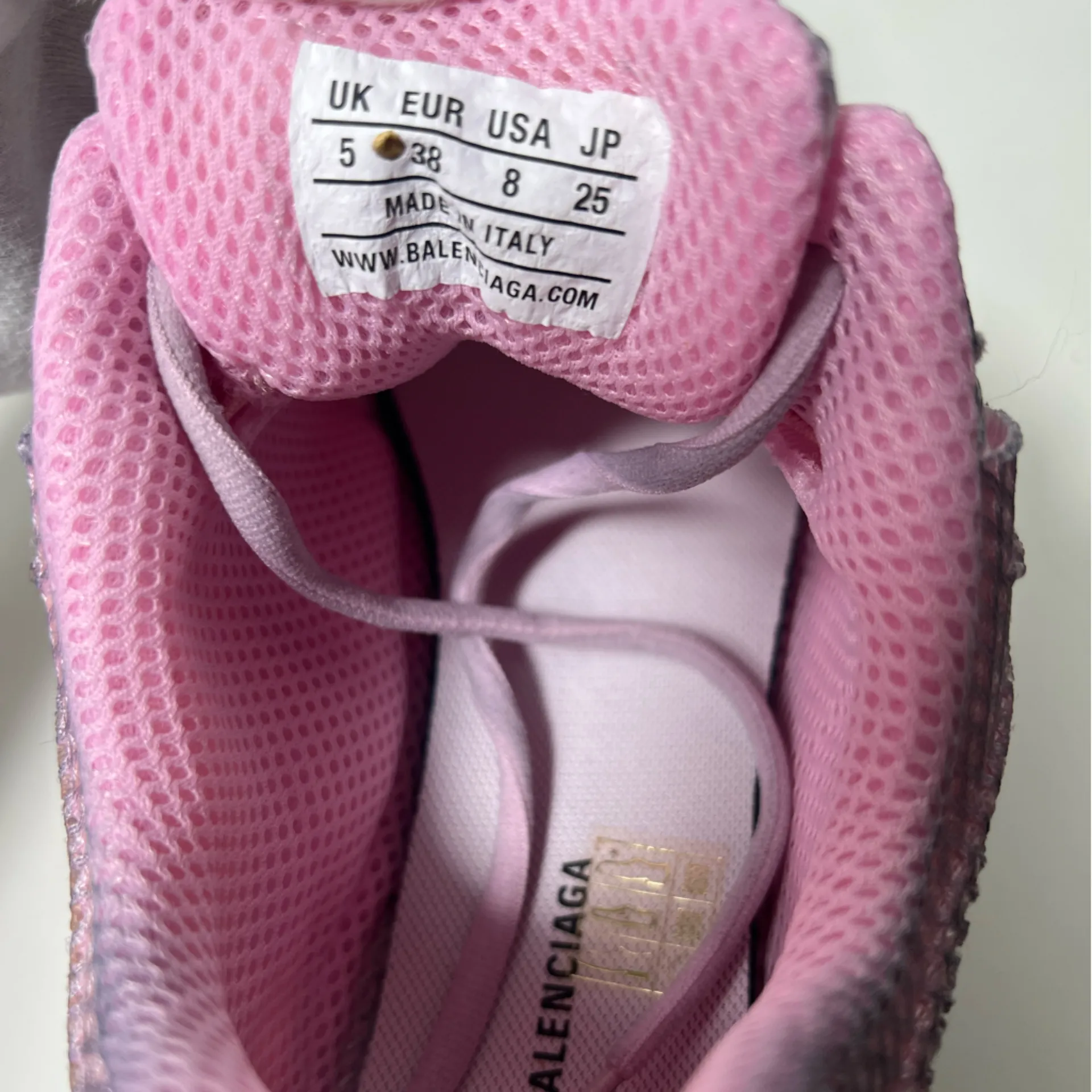 Balenciaga Phantom Bicolor Mesh Distressed Low Top Sneakers - Image 10