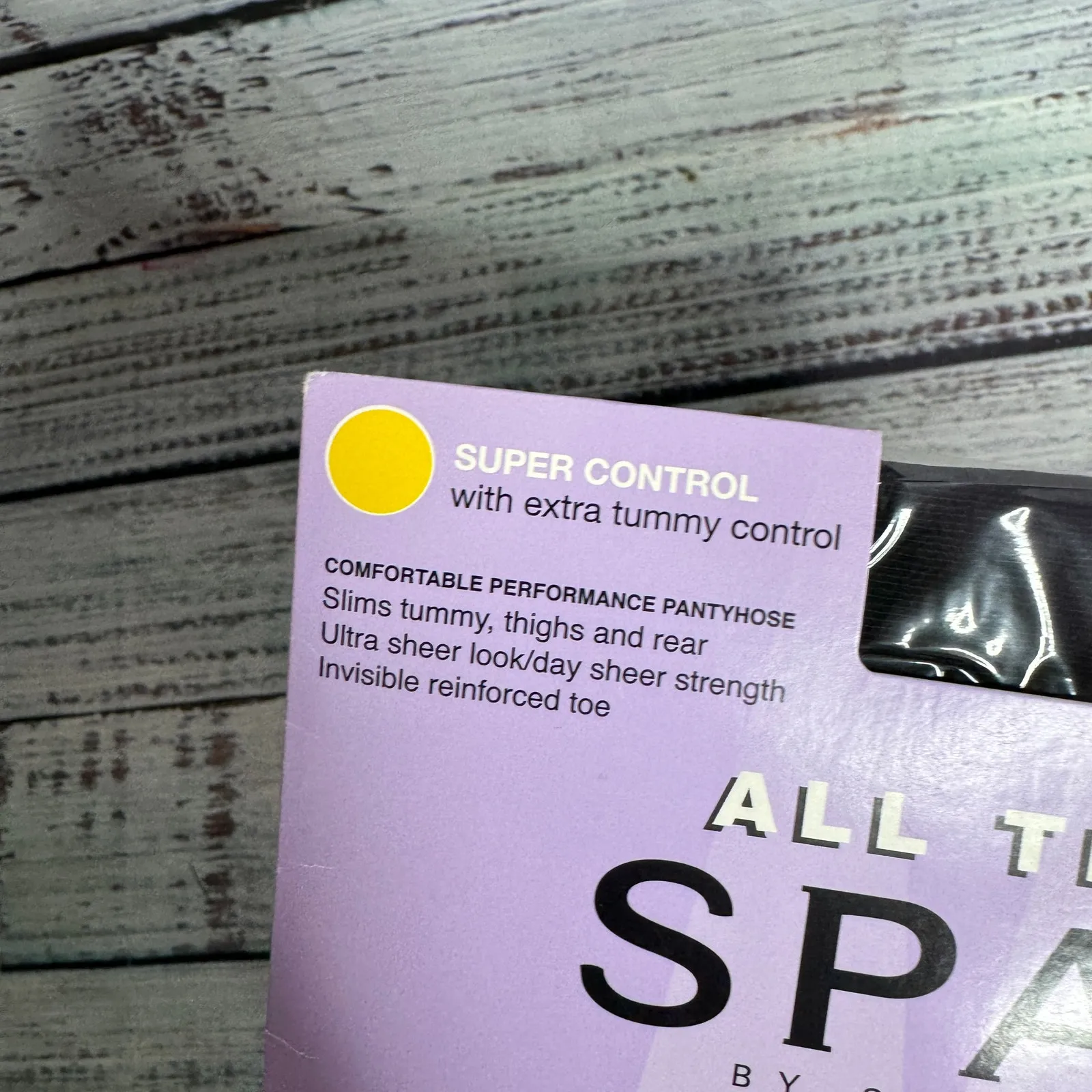 SPANX All The Way Tummy to Toes Pantyhose Black Size C Super Control LG - Image 3