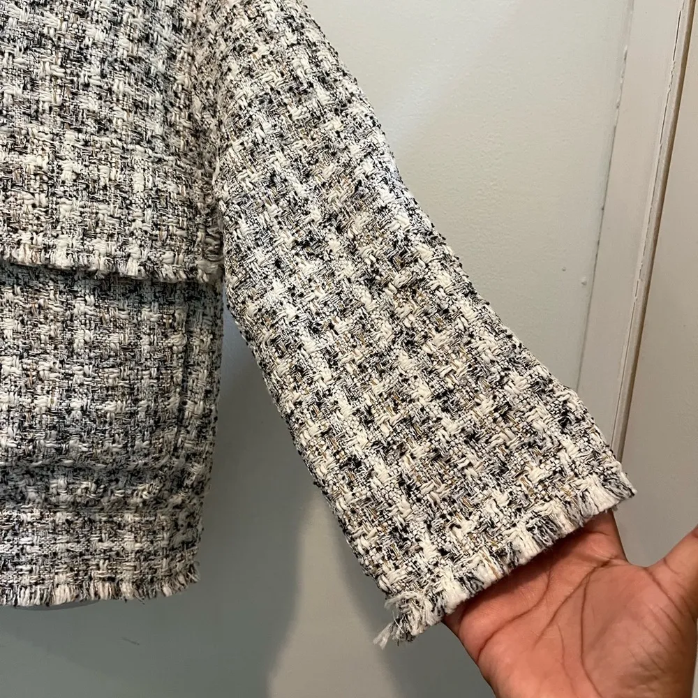 H&M  tweed bomber jacket - Image 5