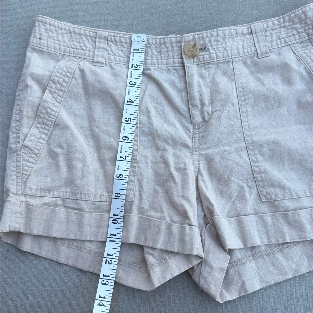 Banana Republic Beige Shorts Linen Blend size 4 - Image 7