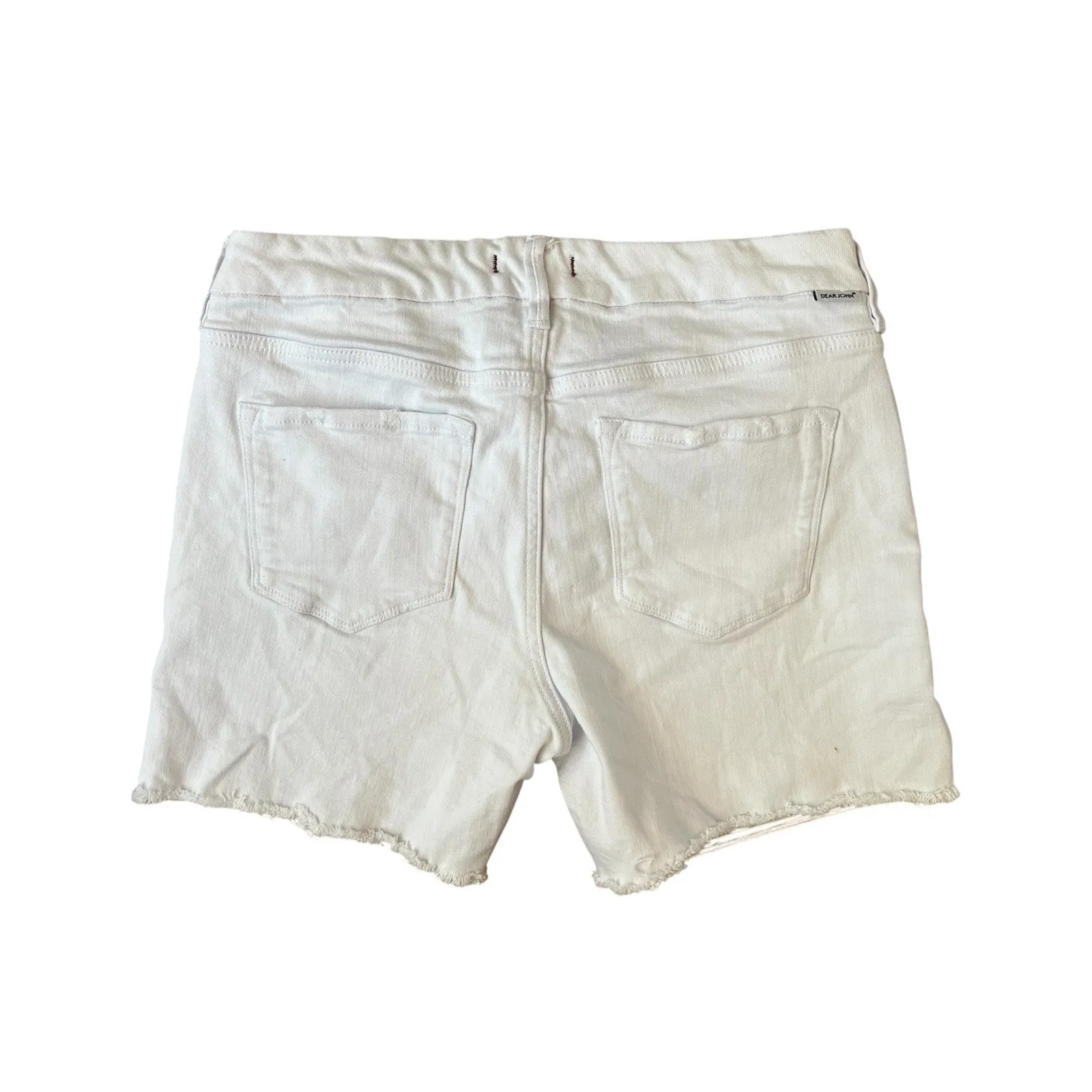 Dear John White Stretchy Jean Shorts Sz 29 - Image 2
