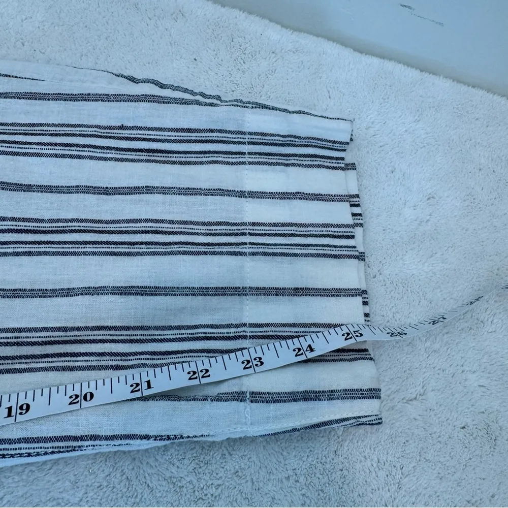 Madewell Linen Paper Bag Pants Size 6 - Image 11