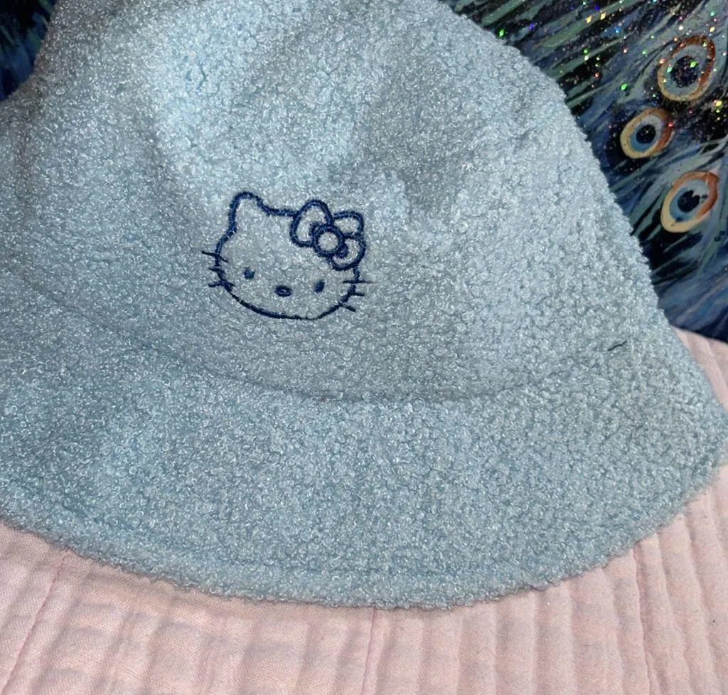 Hello Kitty Forever 21 Powder Blue Bucket Hat - Image 3