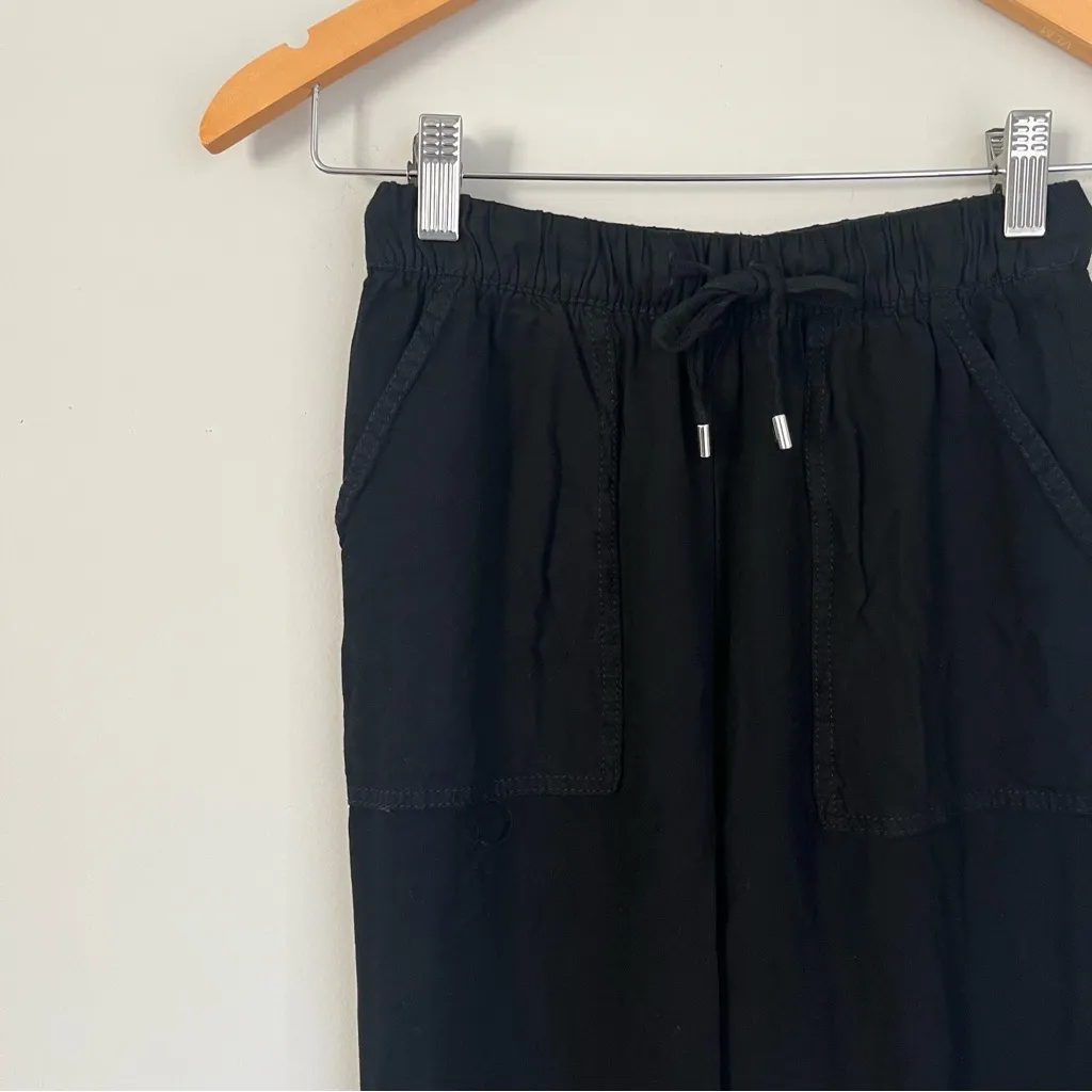 H&M Divided Black Pull On Jogger Pants Size 2 - Image 2