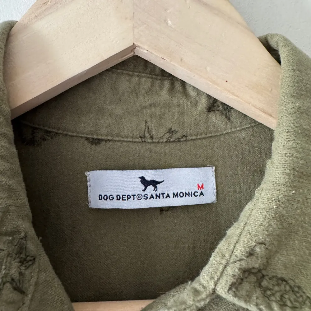 Vintage Dog Dept Santa Monica Button Down Green Size M - Image 5
