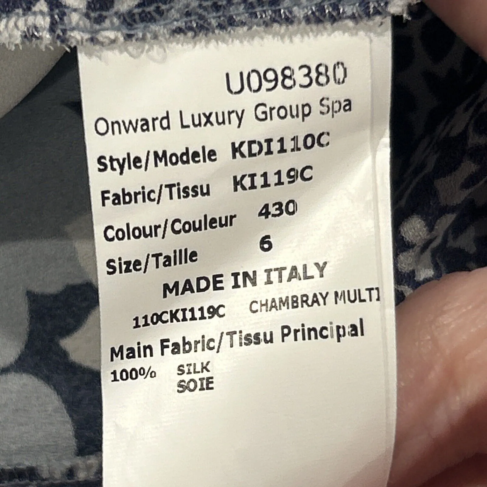 Michael Kors Collection Skirt Womens 6 Silk Floral Midi Navy Blue Semi Sheer - Image 3