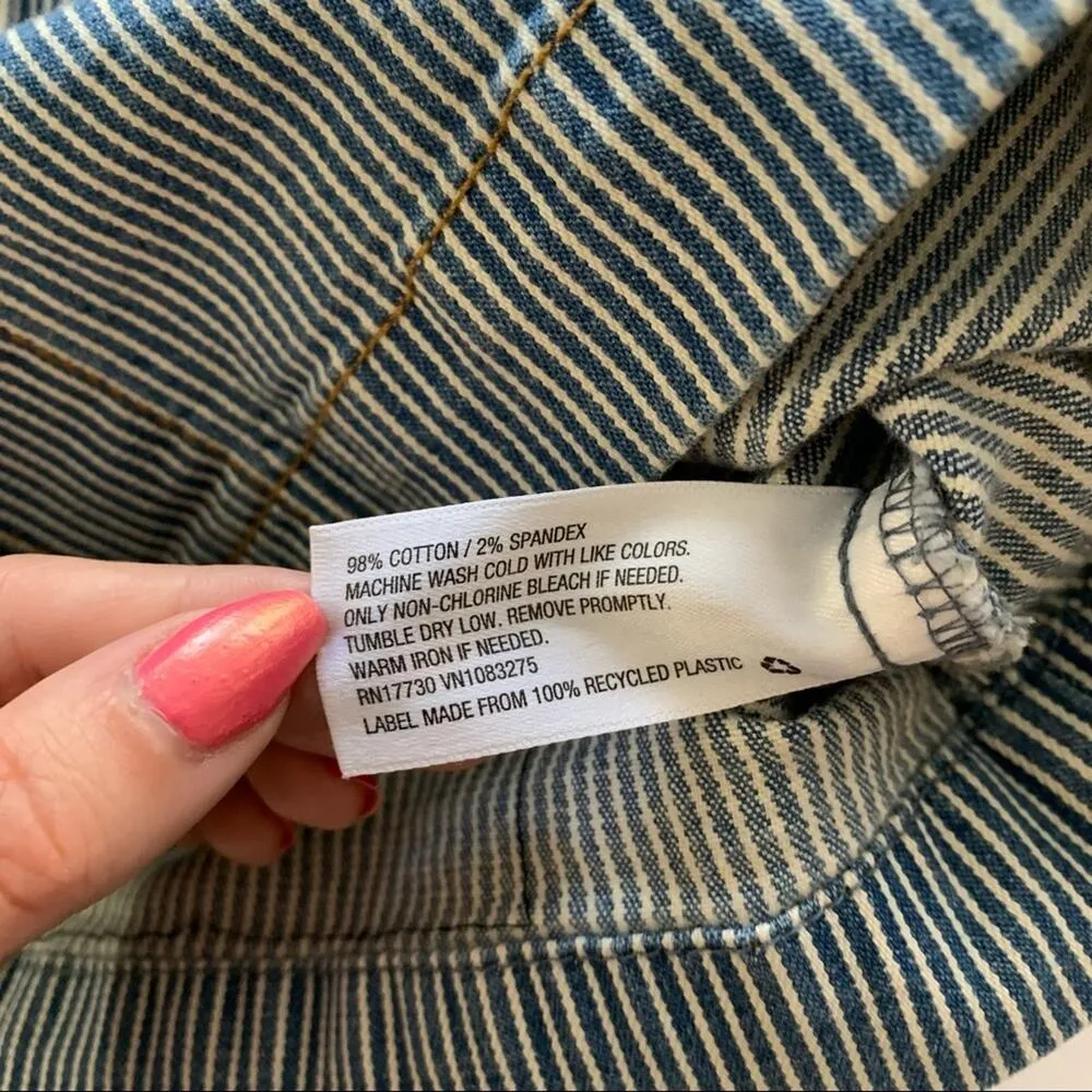 Via Penny Lane Reworked Apparel | Aerosmith Graphic Denim Jacket XS Blue - Image 5