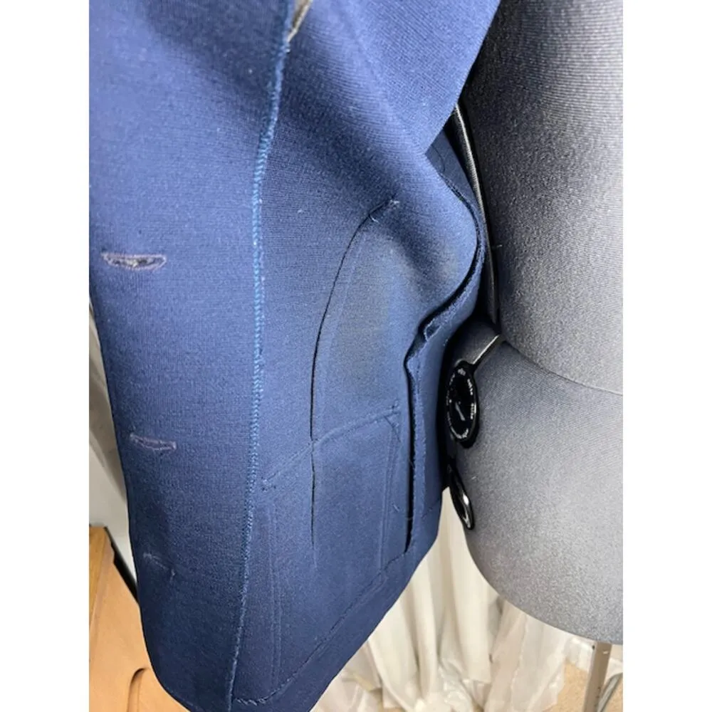 Butte knit Sailing Jacket knit 1950s navy white Blue Size L - Image 8