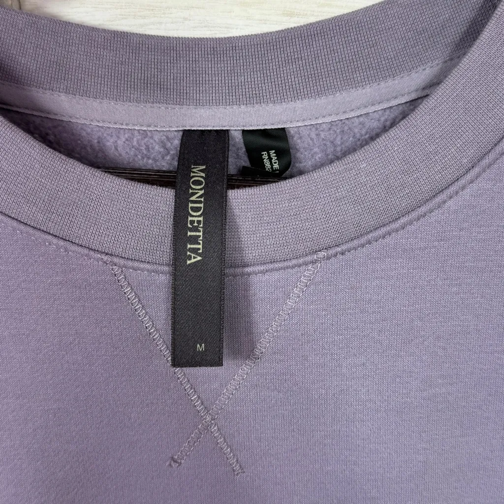 Mondetta Crew Neck Front Pocket Sweatshirt Lavender Purple Medium - Image 9