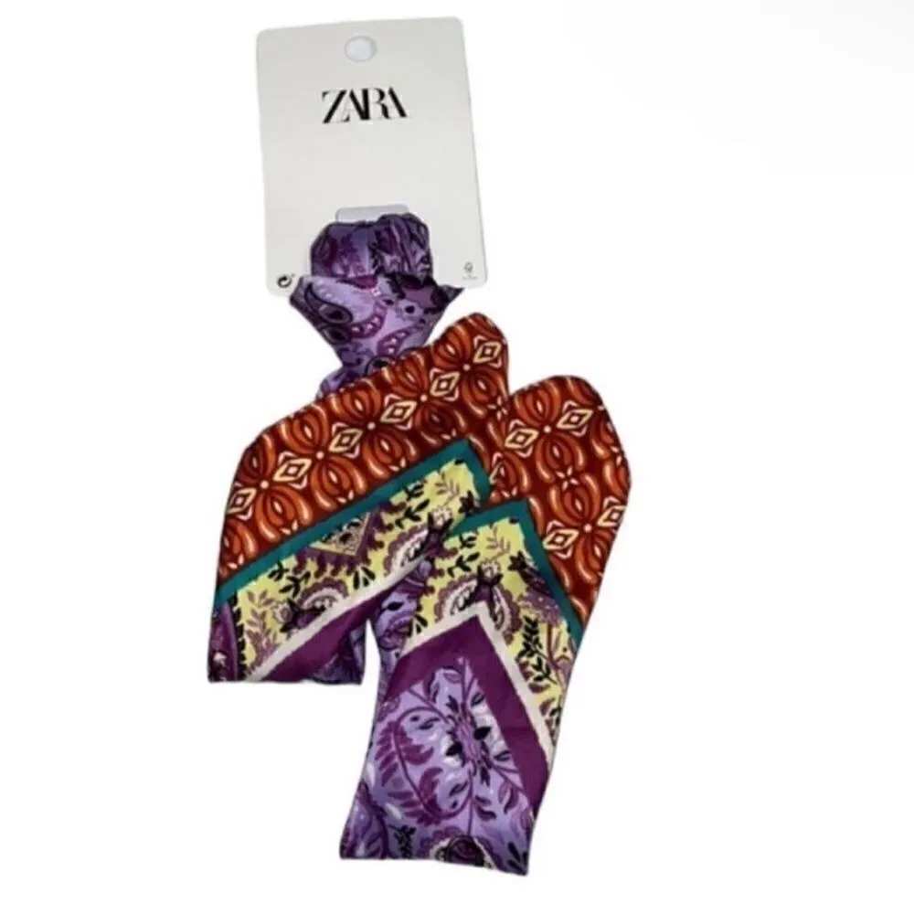 Zara Floral Print Scarf - Image 2