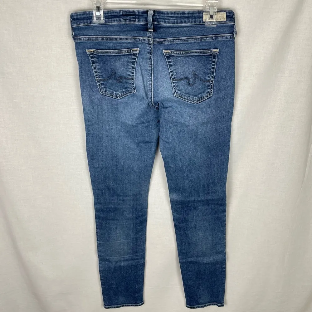 AG Adriano Goldschmied The Stilt Cigarette Leg Medium Wash Skinny Jeans - Image 2