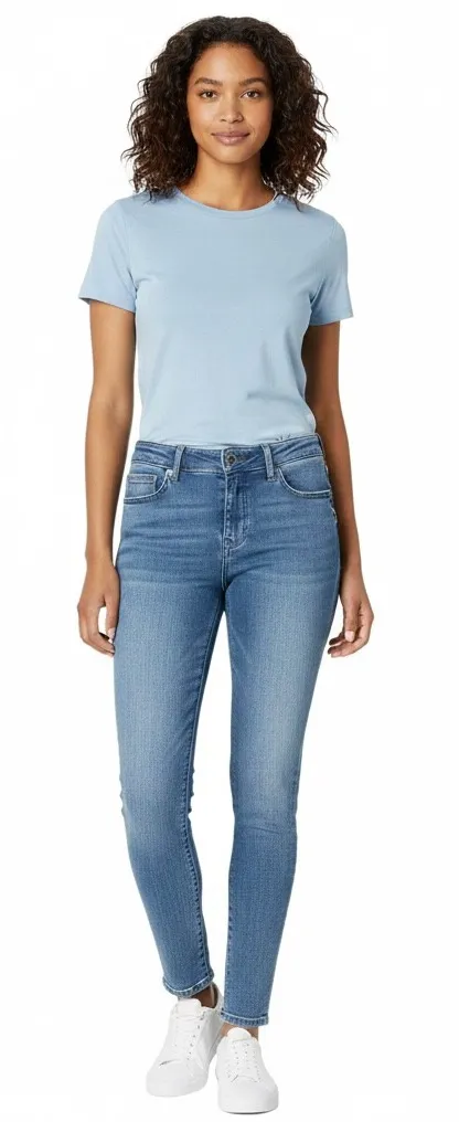 Seven7 Booty Shaper Blue Jeans Womens 6 Denim Stretch Classic Everyday Comfort - Image 1