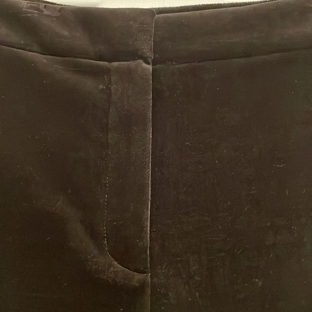 Elie Tahari Brown Velvet Leena Straight Leg Pant, NWT - Image 4