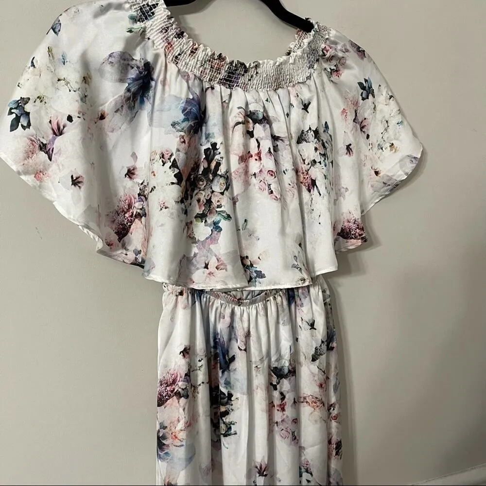 Show me your mumu hacienda off the shoulder bridesmaid bouquet beauty maxi dress - Image 6