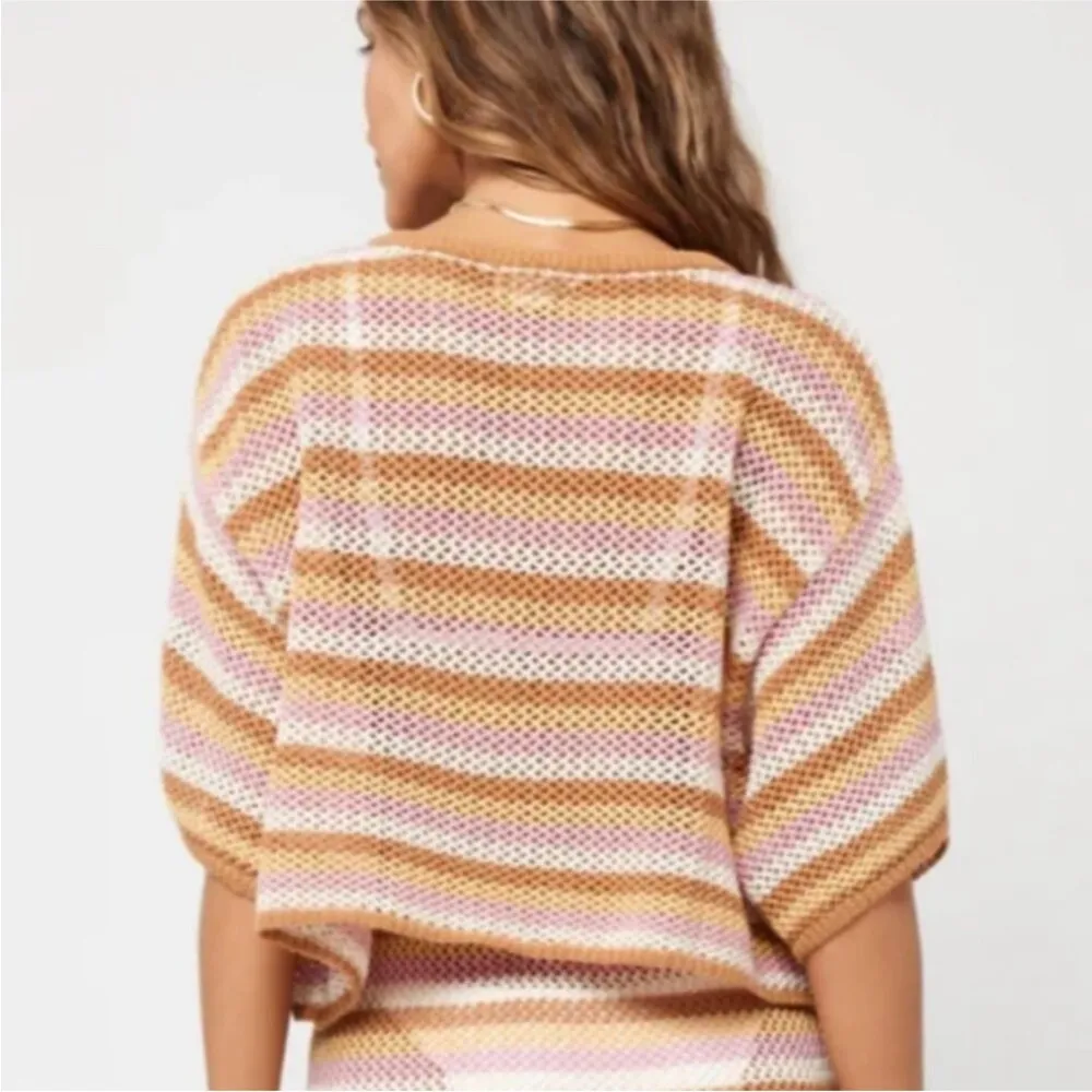 L* Space coverup knit stripe pants NEW - Image 9