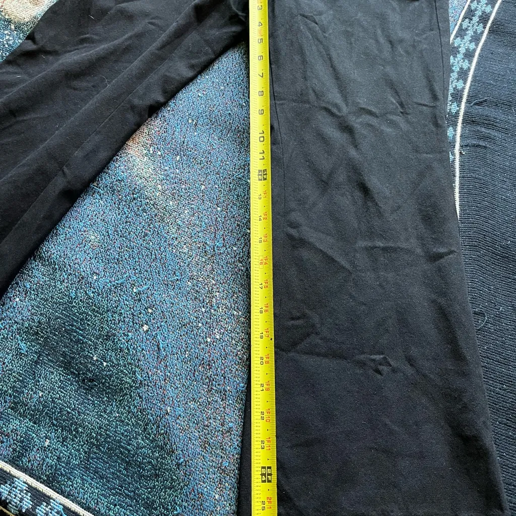 Banana Republic Black Straight Leg Pants Jackson Fit Stretch SZ 6 Sleek Cotton - Image 12