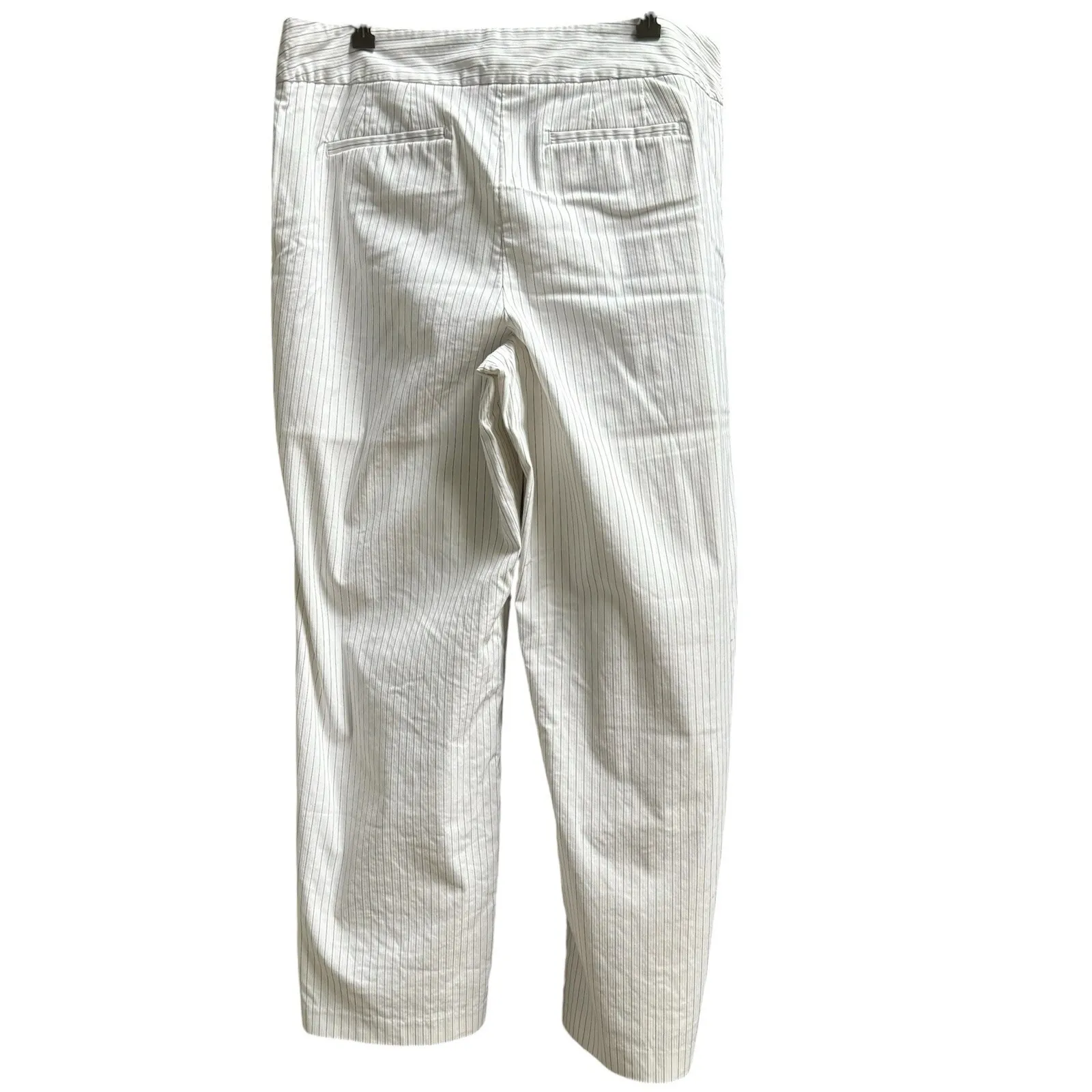 Lane Bryant White Pinstripe Wide Leg Lined Women's Pants Trousers Size‎ 16 - Image 5