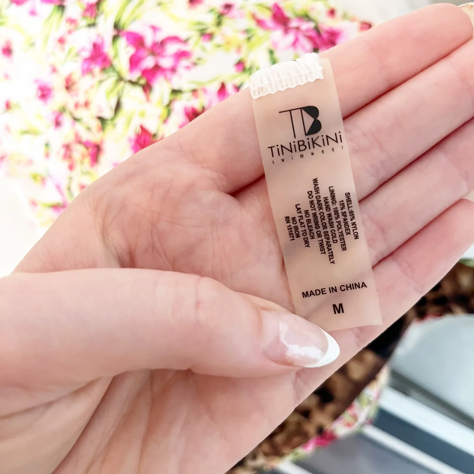 TiNiBiKiNi Leopard Floral Reversible Bikini High Neck Set Brown Pink Medium - Image 3