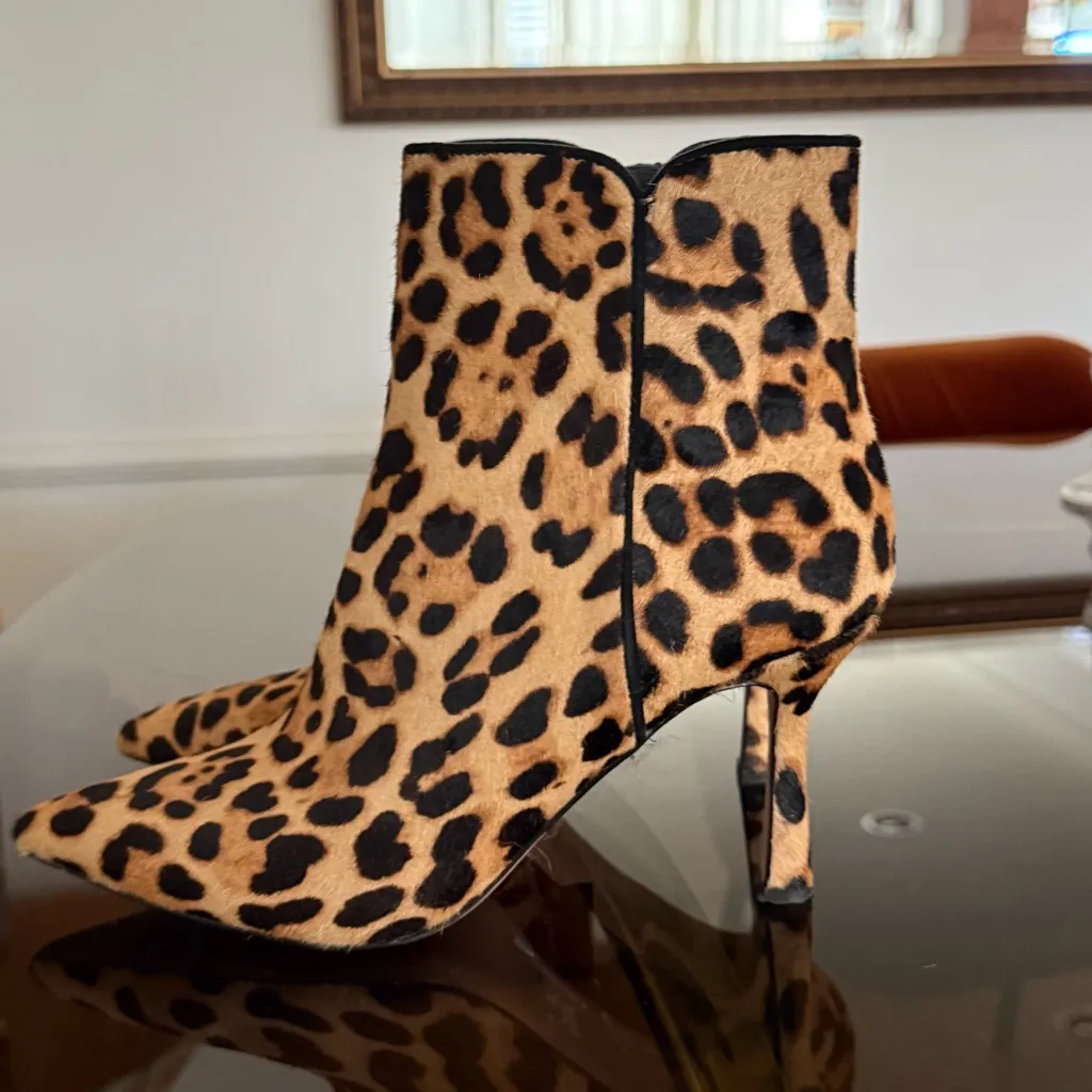 J. Crew Leopard Print Ankle Booties - Image 3