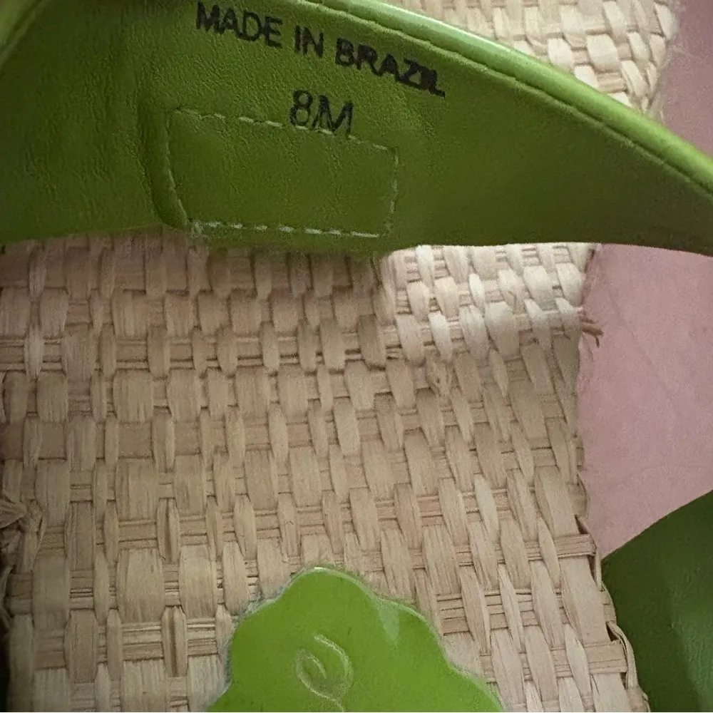 Vintage Y2K Green Wedge Juicy Couture Sandals Size 8 - Image 4