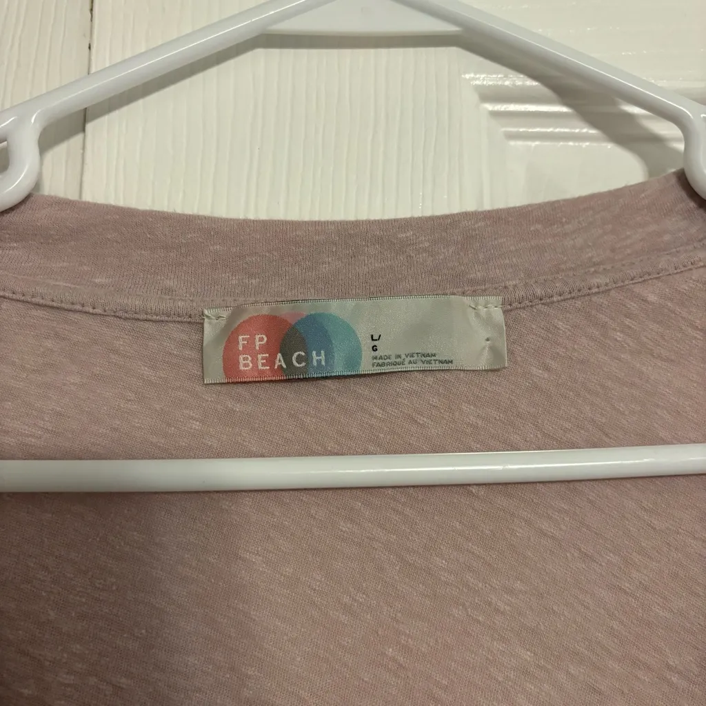 Free People Beach Pale Purple Tunic - Image 6