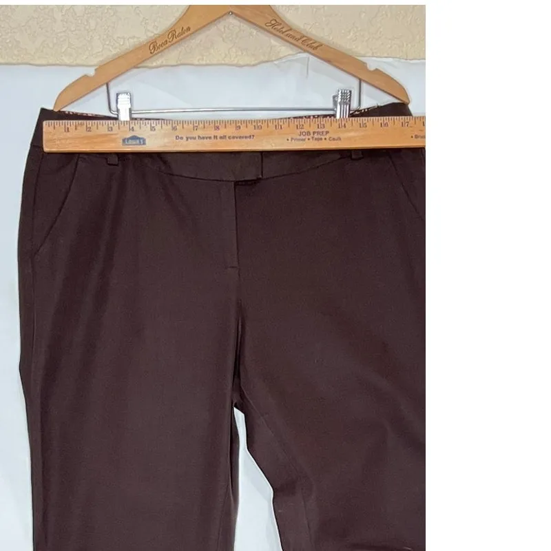 Boden size 16L pants brown dress wide leg high - Image 3