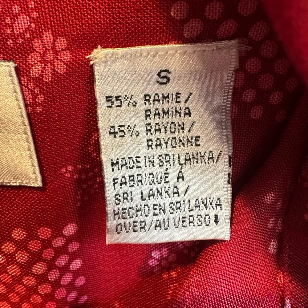 Villager Sport Blouse Size Small Liz Claiborne Long Sleeve Shirt Beet New Sz S - Image 3