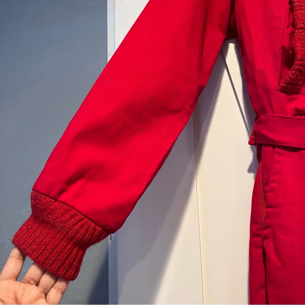 Vintage Walls blizzard pruf insulated Red coveralls Jumpsuit size 12 unisex - Image 8