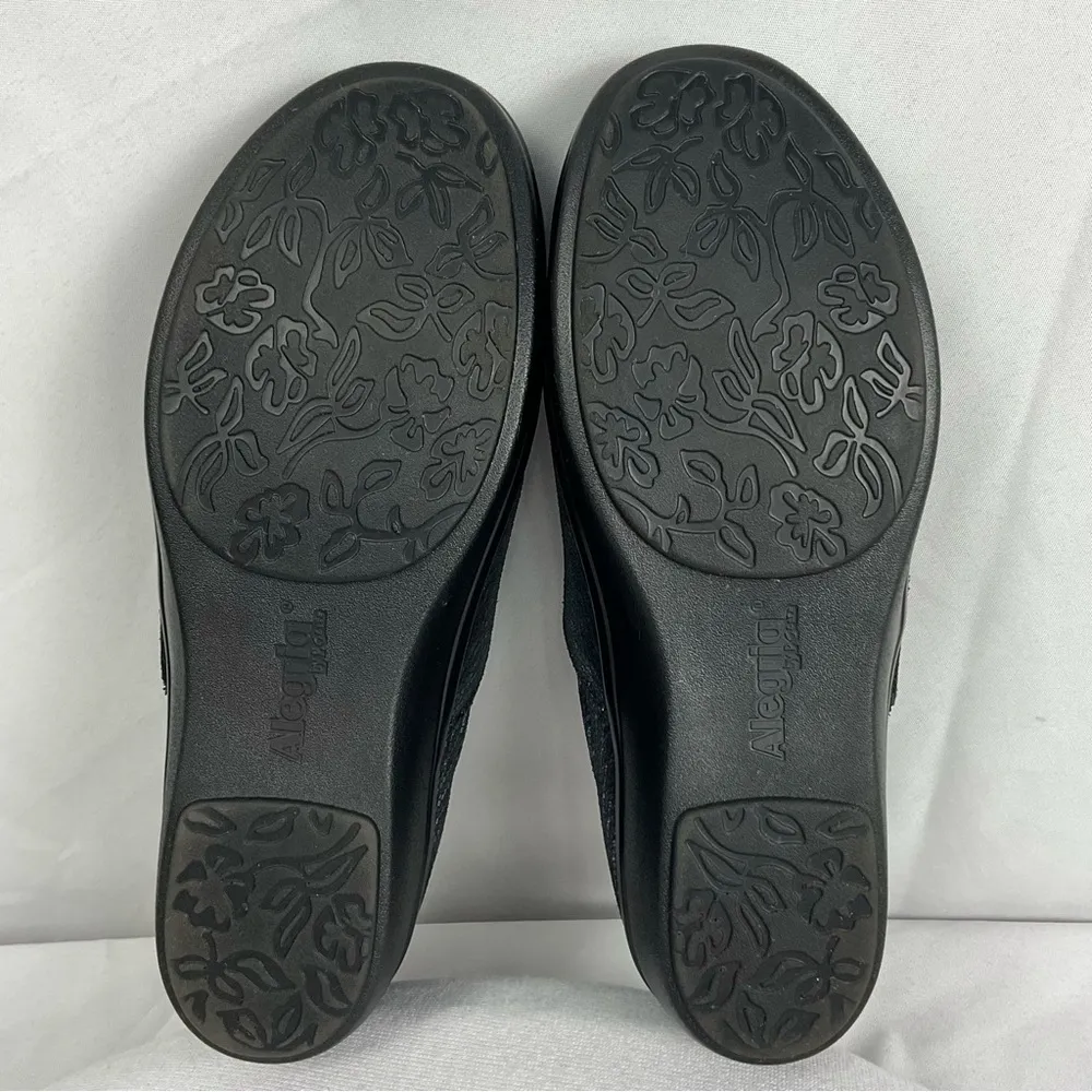 Alegria Lauryn Black Shoes Sz 38 US 8 - 8.5 Slip On Comfort Sparkle Cosmos Clogs - Image 7