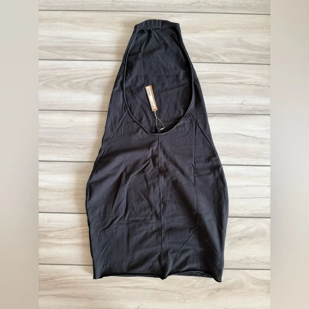 SKIMS Cotton Twist Halter Mini Dress Black XL NWT IN PACKAGE - Image 4