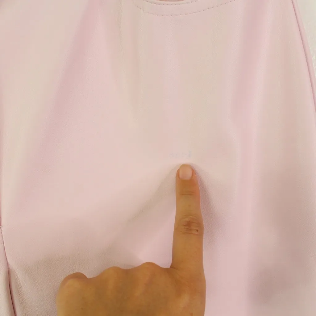 Halogen Faux Leather Straight Leg‎ Pants Light Pink Size 4 - Image 5