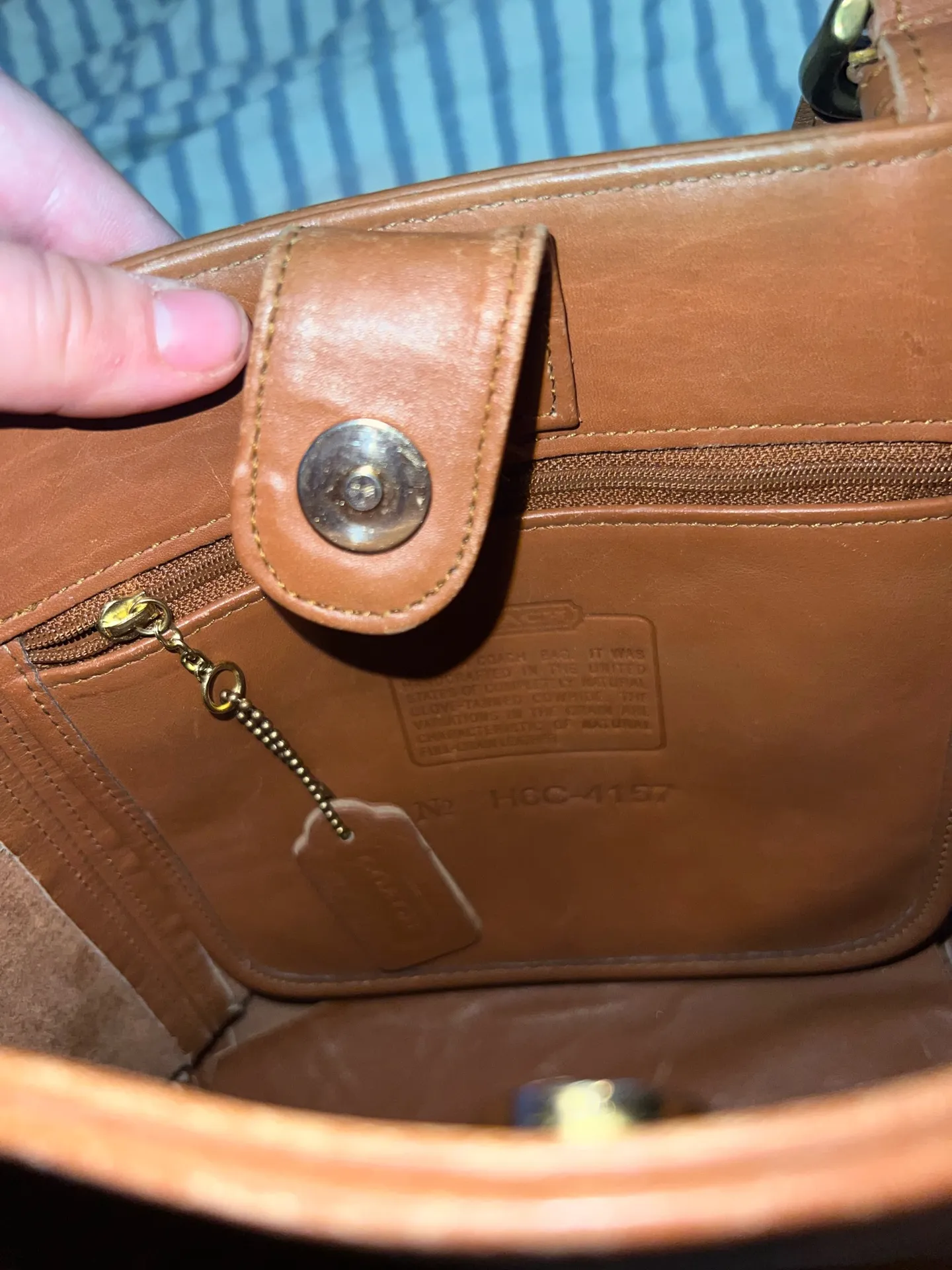 vintage Coach 4157 Soho Buckle Bag in brown glove-tanned leather - Image 9