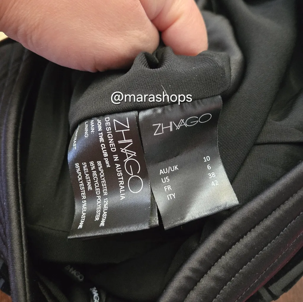 Zhivago Join The Club Pants Gold Size 6 - Image 9