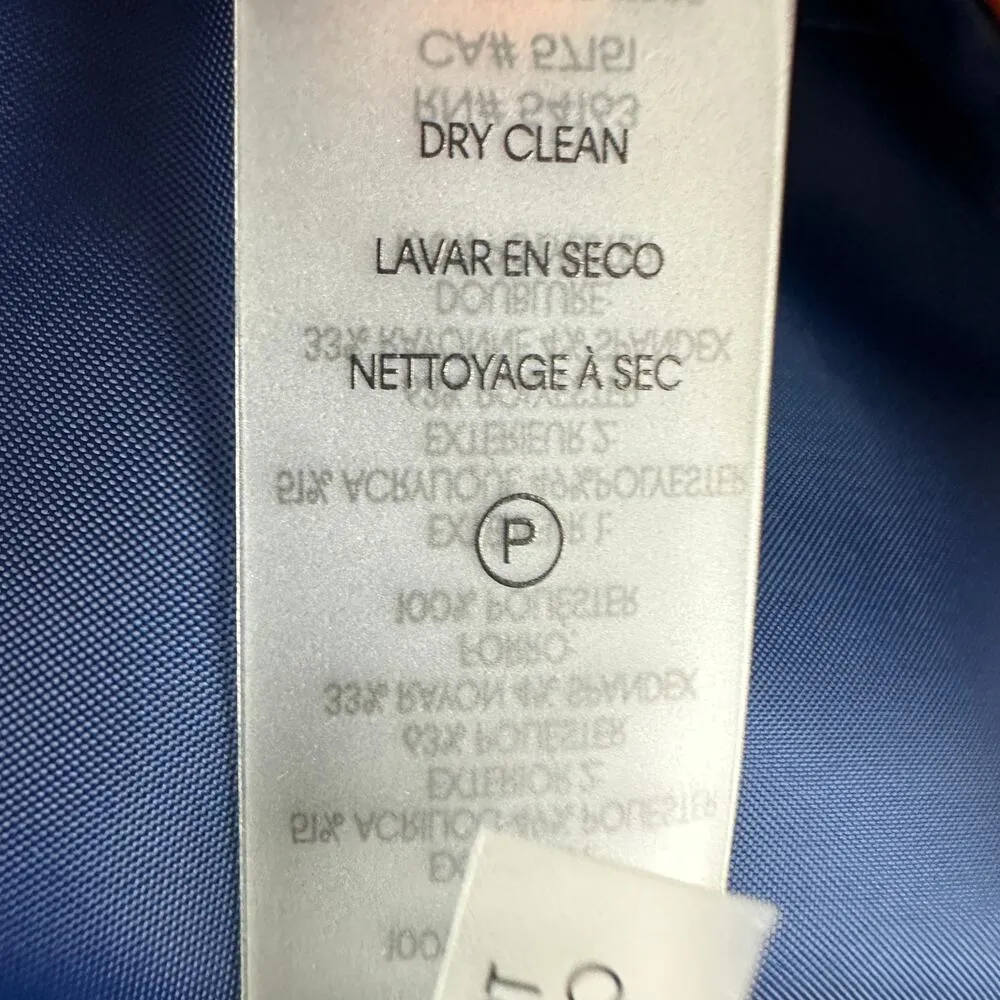 Calvin Klein Petite Tweed Blazer Jacket Cropped Classic Office Career Open US 14 - Image 12