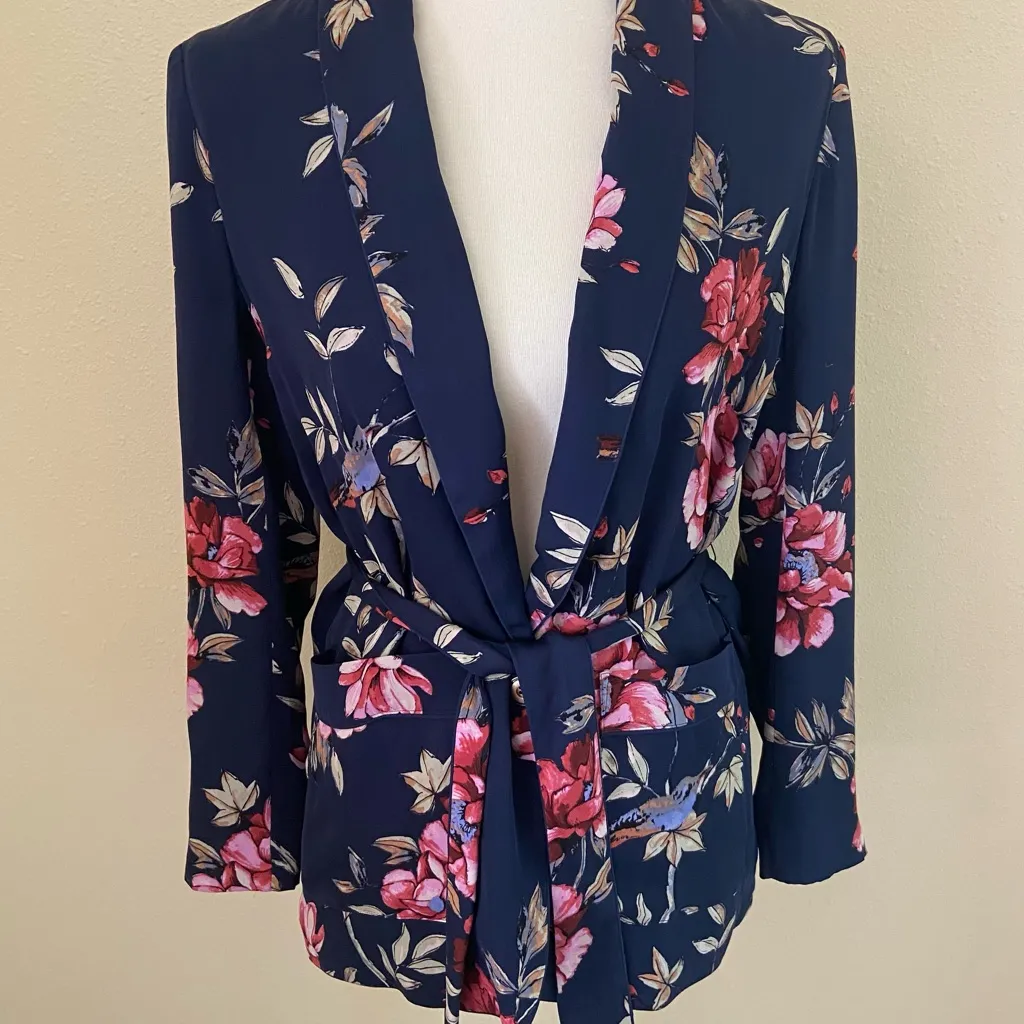 Joie Silk Floral Anasophia Blazer - Image 4