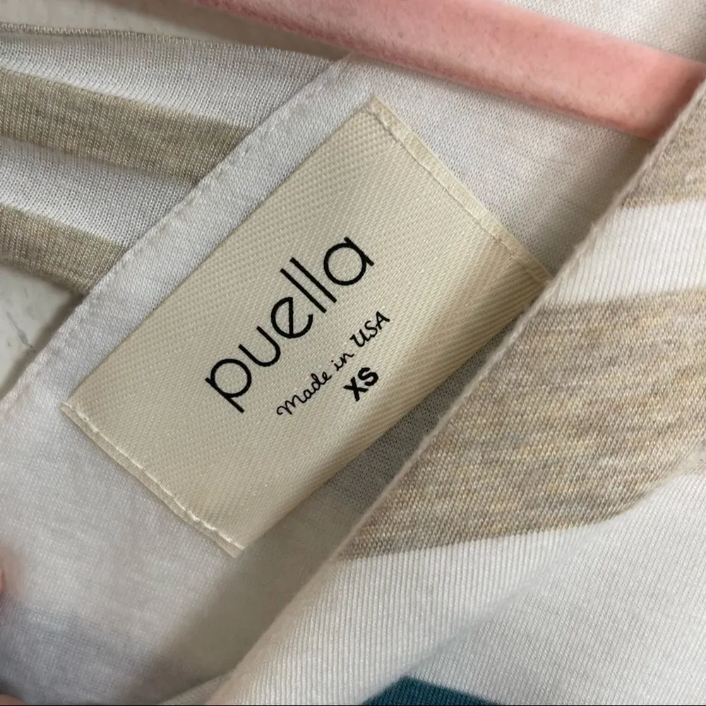 Anthropologie Puella Striped Tunic Scoop Neck Tunic - Image 2