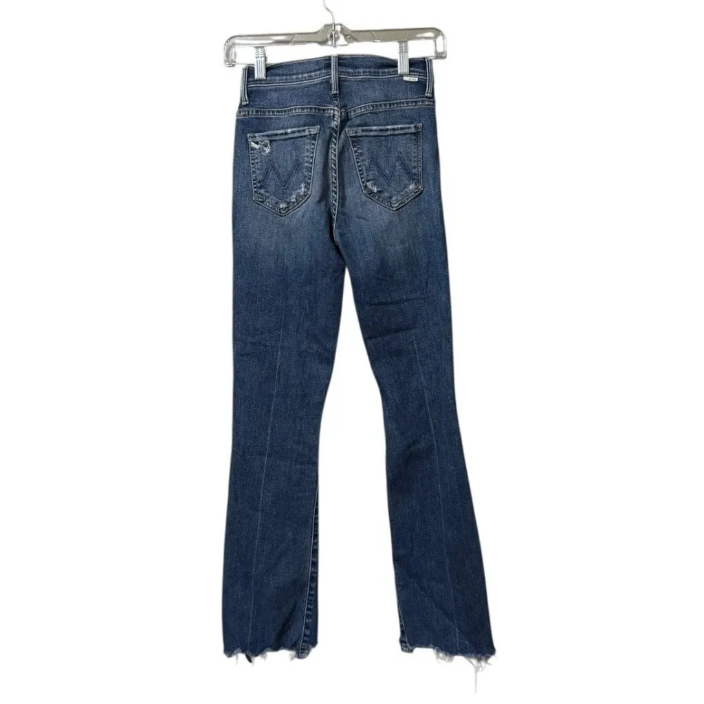 MOTHER Denim The Insider Crop Step Chew Jeans in‎ Dancing on Coals (size 23) Blue - Image 2