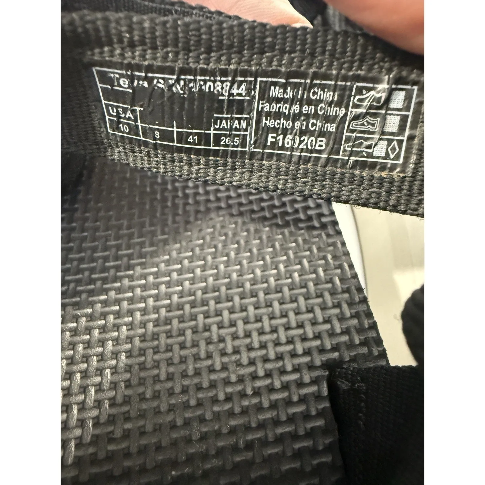 Teva Flatform Universal Platform Sandals Women’s Size 10 White/Black Footbed - Image 10