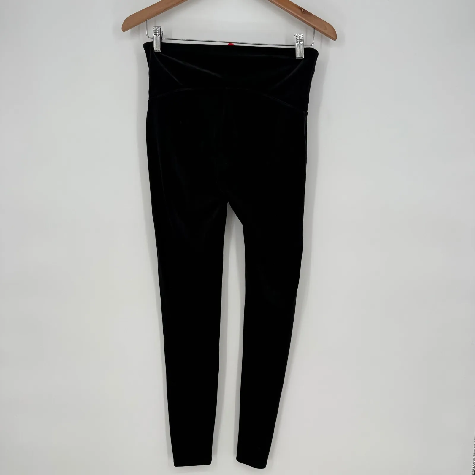 SPANX Velvet Leggings High Waisted Lounge Pants Black Size L - Image 10