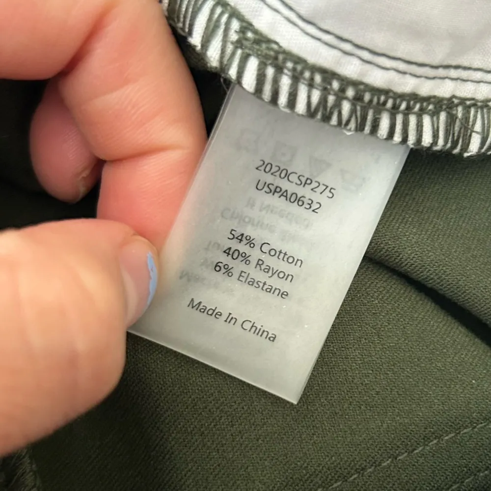 Universal Standard Green High Rise Wide Leg Pants Cropped Size 6 - Image 6